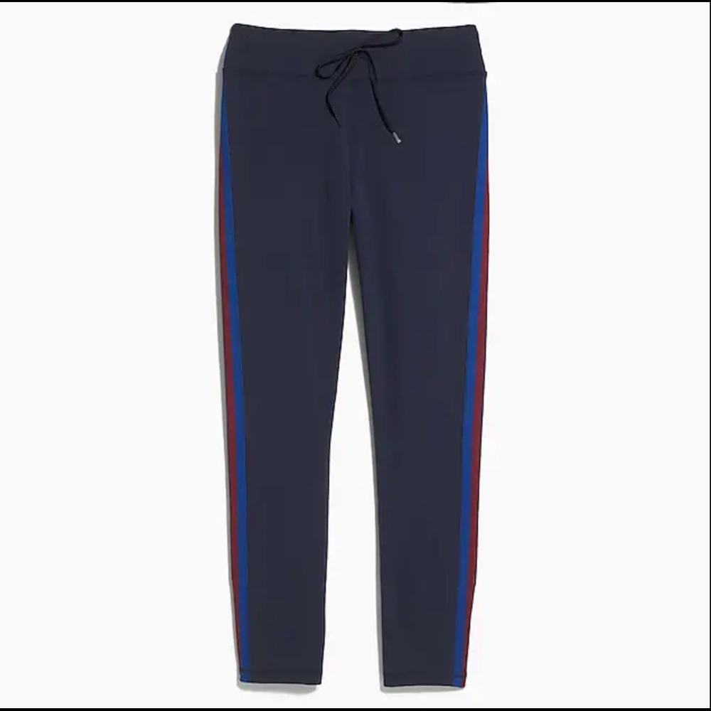 J Crew High-waisted leggings with side stripe